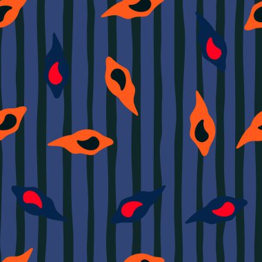 Canlı, doğadan esinlenilmiş illüstrasyon, modern ve eski stilleri kumaş ve dekoratif kağıtlar için kusursuz bir tasarım ile harmanlıyor..