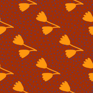 Zarif, çiçek desenli, çiçek açan laleler, bahar ve yaz tekstil ve duvar kağıtları için mükemmel..