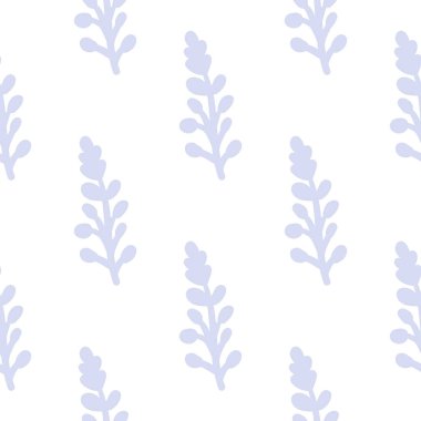 Dekoratif arka planlar ve moda tekstil ürünleri için uygun, kusursuz bir dizaynın şık botanik çizimi, uyumlu yapraklar sergiliyor..