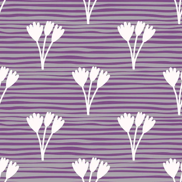 Çiçek açan laleler ve canlı renklerde botanik elementler. Zarif çiçek desenli, bahar ve yaz tekstili için mükemmel.