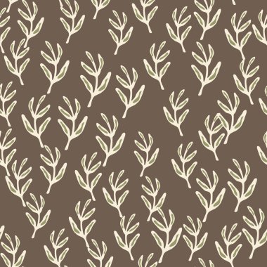 Zarif dikişsiz yaprak deseni, tekstil ve duvar kağıtları için ideal, doğanın güzelliğini modern, dekoratif bir tasarım ile harmanlamak..