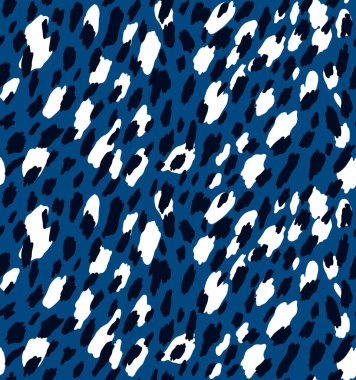 Egzotik leopar desensiz parmak izi. Soyut hayvan derisi dokusu. Çita vektör illüstrasyonunu gösterir