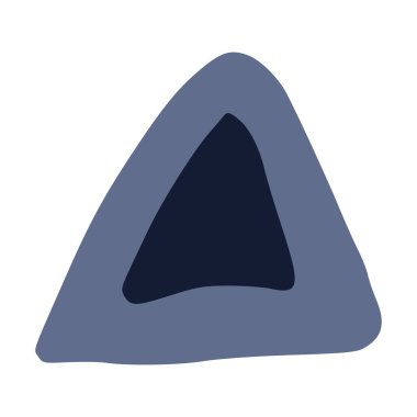 Minimalist Mavi ve Siyah Geometrik Şekil Tasarımı.