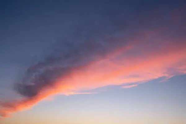 Вечернее Небо Облаками Пастельного Цвета — стоковое фото