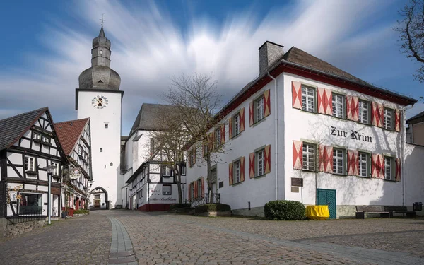 Арнсберг Германия Апреля 2023 Года Исторический Район Старыми Зданиями Арнсберга — стоковое фото