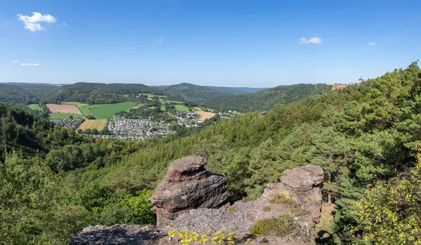 Eifel Ulusal Parkı Kuzey Ren Vestfalyası Almanya Daki Manzaranın Panoramik Telifsiz Stok Imajlar