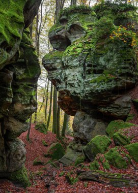 Trier, Eifel, Rhineland-Palatinate, Almanya 'ya yakın panoramik manzara