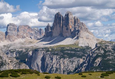 Güney Tirol, İtalya ve Avrupa 'daki manzaranın panoramik görüntüsü