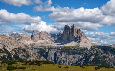 Güney Tirol, İtalya ve Avrupa 'daki manzaranın panoramik görüntüsü