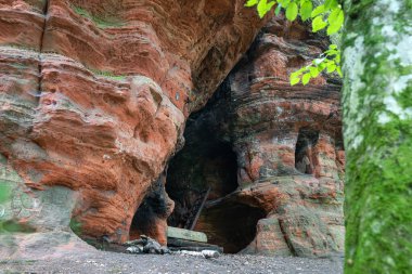 Trier, Eifel, Rhineland-Palatinate, Almanya 'ya yakın mağaralar