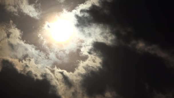 ดวงอาท ในเมฆ ดราม นเซ ตไทม แลป แดดในเมฆป แสงแดดในฟ าเมฆฟ สตอร — วีดีโอสต็อก