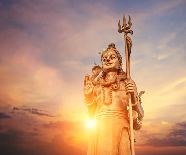 Enorme Estatua Shiva Mangal Mahadev Una Pieza Arte Templo Ganga — Foto de Stock