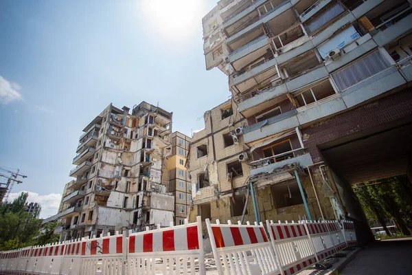 Dnipro Város Ukrajna Június 2023 Élő Komplexum Melyet Oroszország Megsemmisített Jogdíjmentes Stock Képek