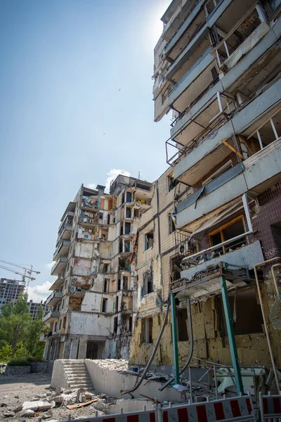 Living Complex Καταστράφηκε Από Ρωσία Πύραυλο Στις Ιανουαρίου Επιθέσεις Πολίτες Εικόνα Αρχείου