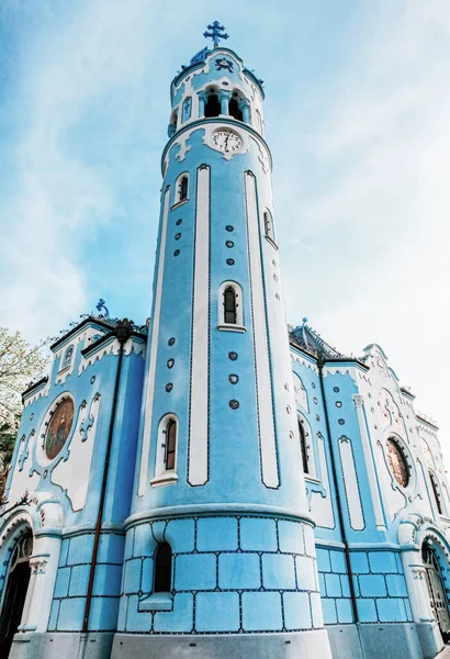 Kościół Elżbiety Powszechnie Znany Jako Blue Church Bratysławie Słowacja — Zdjęcie stockowe