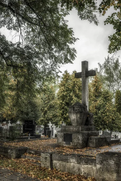 Ruzomberok Eslovaquia Septiembre 2022 Tumba Familiar Dusan Makovicky Cementerio Ciudad —  Fotos de Stock