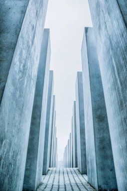 Labirent Holocaust memorial, Berlin, Almanya dan. Soyut şekiller