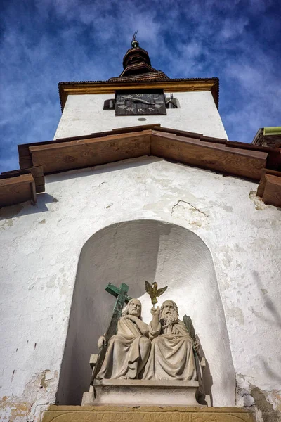 Torre Iglesia Pueblo Spania Dolina Eslovaquia —  Fotos de Stock