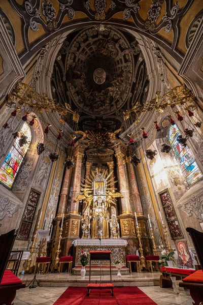 Trnava Slowakije Maart 2023 Interieur Van Sint Nicolaas Basiliek Stad — Stockfoto