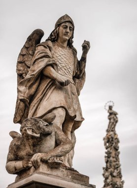 Slovakya 'nın Kosice kentindeki Barok Plaketi (Immaculata)