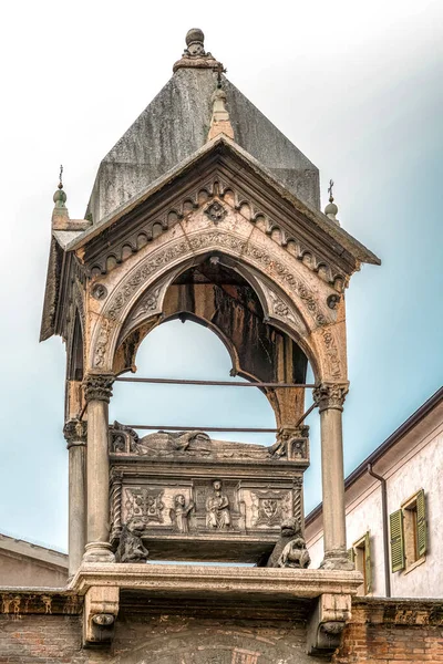 Verona Italia Febrero 2018 Monumento Funerario Guglielmo Castelbarco Tumbas Scaliger —  Fotos de Stock
