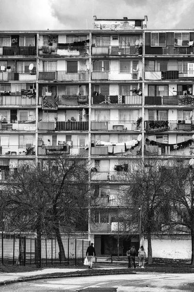 Kosice Slovakya Mart 2023 Romanların Kosice Kentinde Yaşadığı Yıkık Apartmanlı — Stok fotoğraf