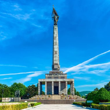 Slavin - memorial Anıtı ve memorial mezarlığı Bratislava, Slovakya