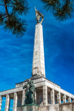Slavin - memorial Anıtı ve memorial mezarlığı Bratislava, Slovakya