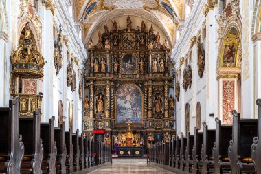 Trnava, Slovakya - 19 Mart 2023: Trnava 'daki Aziz John Katedrali