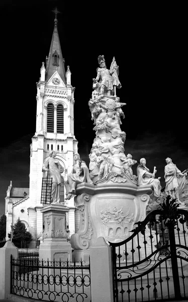 Bratislava, Slovakya 'da Aziz Florian ve Kilise Sütunları.