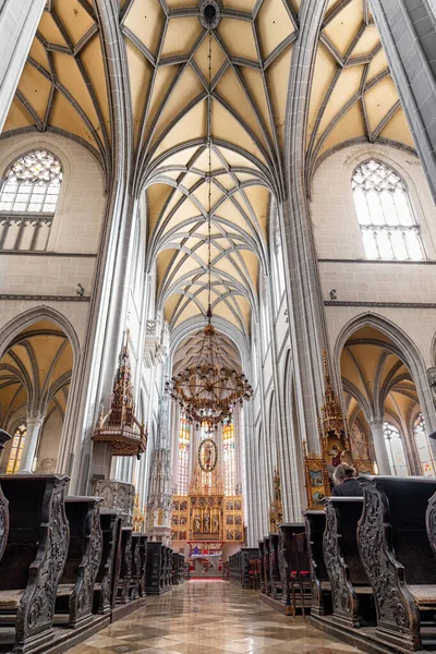 Kosice Slovacchia Marzo 2023 Interno Della Cattedrale Santa Elisabetta Kosice — Foto Stock