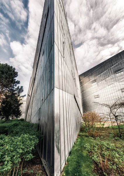 Βερολίνο Γερμανία Απριλίου 2017 Σύγχρονο Κτίριο Εβραϊκού Μουσείου Στην Πόλη — Φωτογραφία Αρχείου