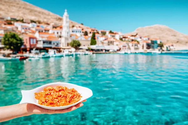 Yunanistan 'daki Halki Adası Uzmanlığı - Karides.