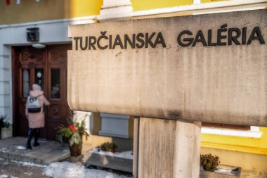 Martin, Slovakya - 19 Aralık 2022: Martin 'deki Turcianska galerisi