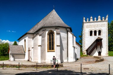 Church of st. Anna and bell tower in Spisska Bela, Slovakia clipart