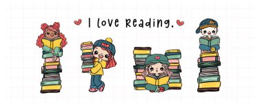 Öğrenci Eğitimi Kitap Okuma Yığını, Çeşitli Çocuklar Öğrenme