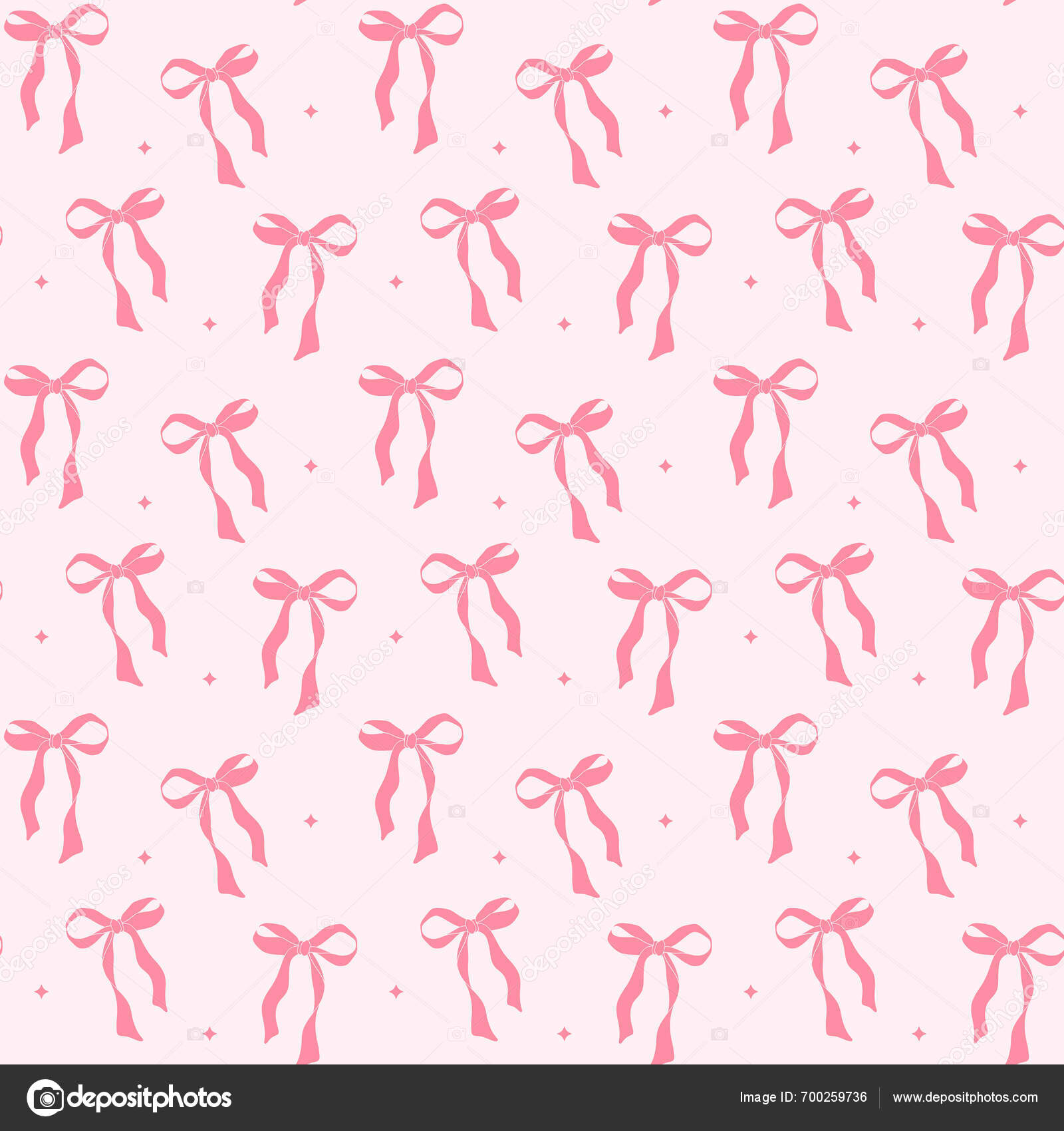 Bonito Coquete Padrão Estético Sem Costura Laço Fita Rosa Isolado Vetor de  ©Natsicha 700259736, image size:1600x1700