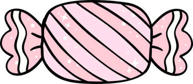 Şekerli Coquette Noel Pembe çizgili Şekerleme çizgili pastel