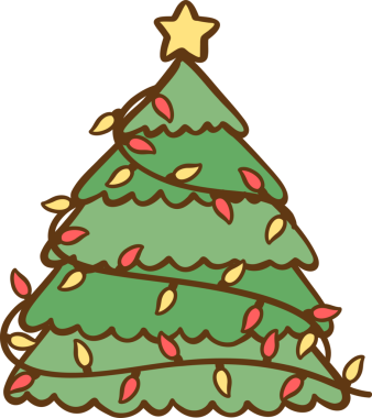 Meksika Noel ağacı pinata Doodle Çizgi Filmi