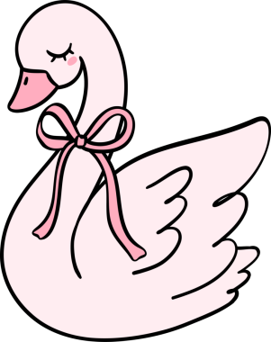 Kız şeyleri Kuğu Coquette pembe şeyler