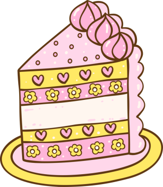 Doğumgünü Pastası Kaydırak El Çizimi