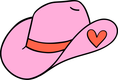 Batı Sevgililer Günü Şapka Kalbi karalaması