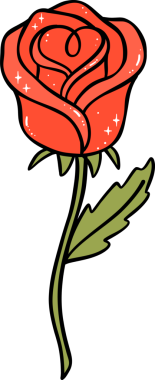 Kök dekoratif karalamalı Retro Güller