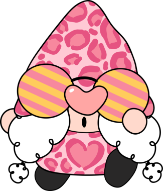 Pembe Leopar Cüce Çizgi Filmi Cesur El Çizim Biçimli Garip Gözlüklü