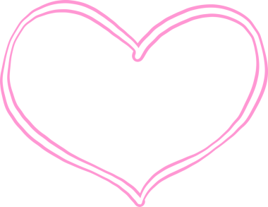 Karalamalı Kalp Çerçeve Taslak El Çizimi