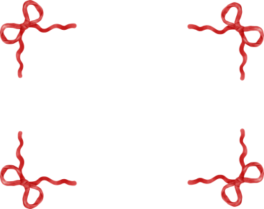 Dikdörtgen şekilli kırmızı çerçeve yay estetik suluboya