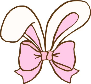 Pembe Fiyonklu Coquette Paskalya Tavşanı Kulakları