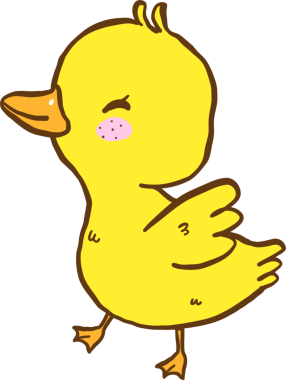 Sevimli Mutlu Tavuk Çizgi Filmi El Çizimi