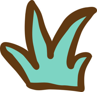 Retro çimen dekoratif el çizimi