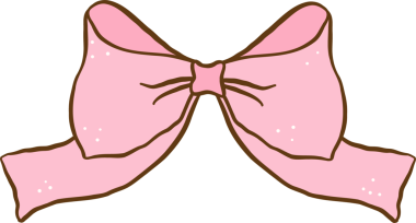 Neşeli Coquette Pembe Cheer Yay Dekoratif Karalama El Çizimi